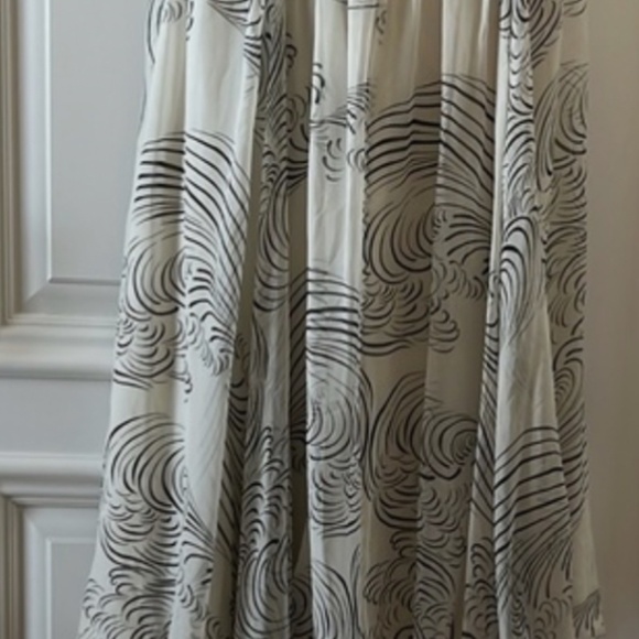 Marchese Silk Taffeta Strapless Black + White Dress - Picture 9 of 12